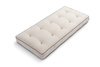 Materac 90x200 naturalny z wełną, kokosem i 2x lateks - Futon Pascall Comfort Wool Kedro Len