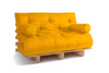 Sofa rozkładana 140x200 - Slim Exclusive Classic - Pascall Futon Miodowy