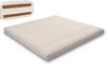 Materac 200x200 naturalny z lateksem i 2x kokosem - Futon Pascall Comfort Relax Hard Ecru