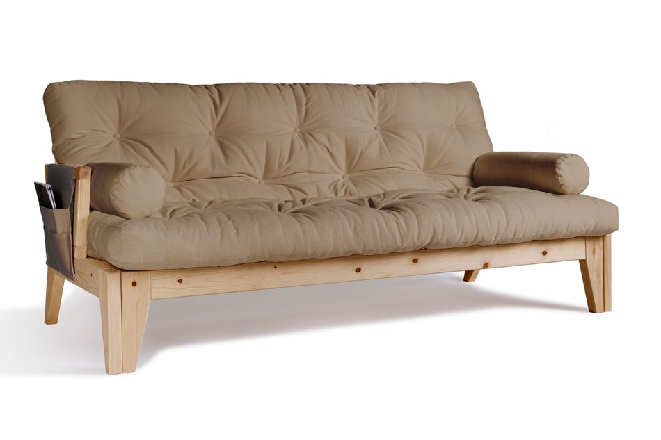 Sofa rozkładana 200 cm - Sakura - Pascall Futon Beżowy