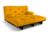 Sofa rozkładana 140x200 - Slim Exclusive Black - Pascall Futon Miodowy