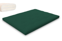 Materac 160x200 naturalny z lateksem - Futon Pascall Slim Duo Latex Butelkowa Zieleń