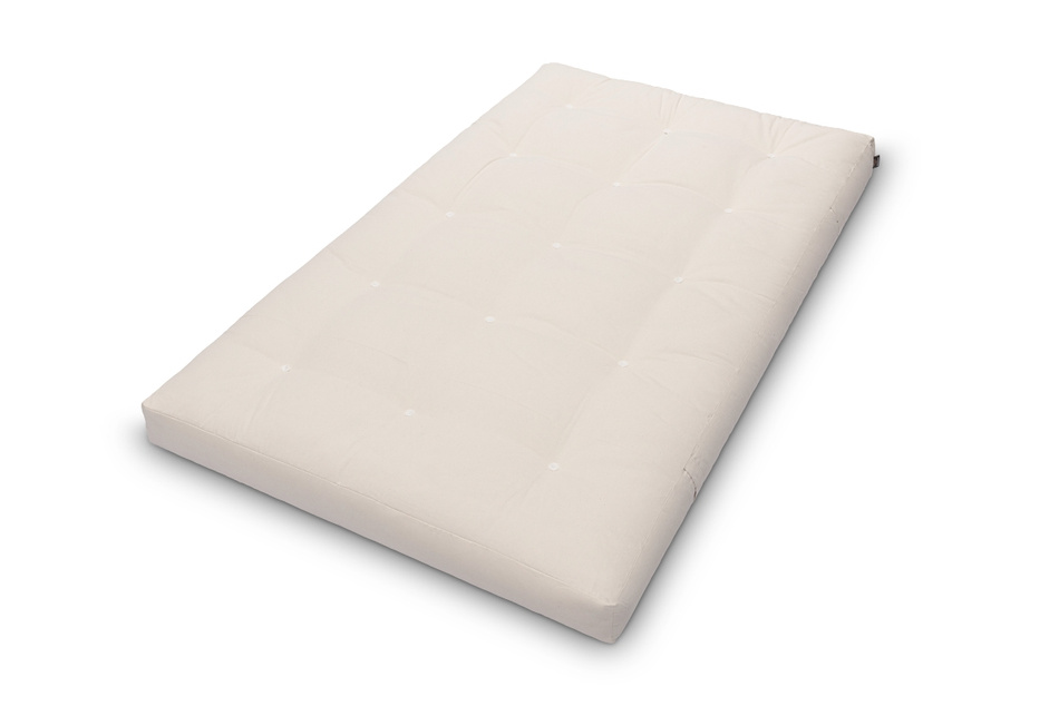 Materac 120x200 naturalny z lateksem i 2x kokosem - Futon Pascall Comfort Relax Hard Ecru