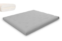 Materac 180x200 naturalny z lateksem - Futon Pascall Slim Latex Gołębi Popiel