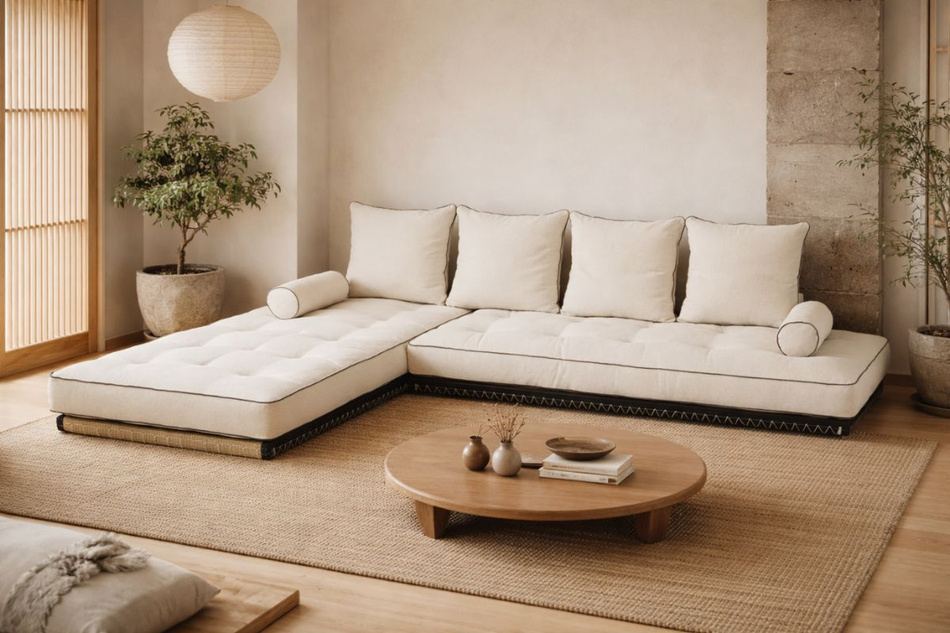 Narożnik Tatami Medium Duo Latex Kedro 100x200 - Pascall Futon Ecru