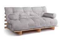 Sofa rozkładana 180x200 - Slim Basic Classic - Pascall Futon Gołębi Popiel