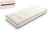 Materac 90x200 naturalny z wełną, kokosem i 2x lateks - Futon Pascall Comfort Wool Kedro Ecru