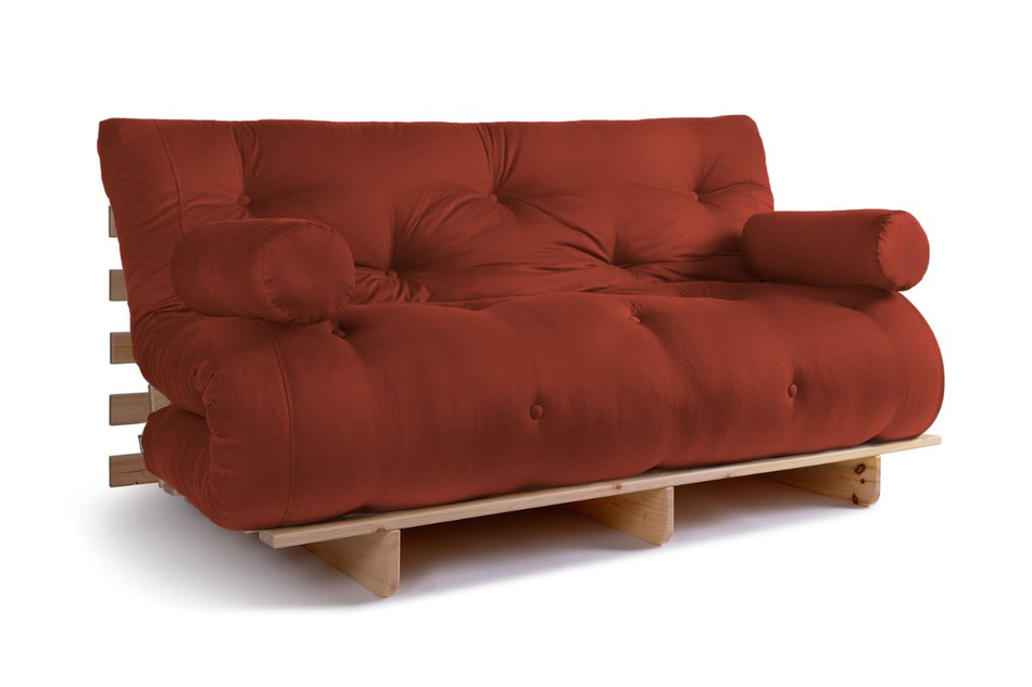 Sofa rozkładana 160x200 - Slim Exclusive Classic - Pascall Futon Ceglany