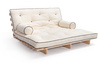 Sofa rozkładana 160x200 - Slim Basic Kedro Classic  - Pascall Futon Ecru