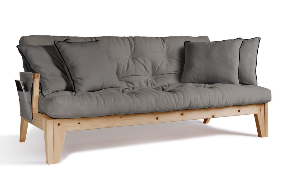 Sofa rozkładana 200 cm - Sakura - Pascall Futon Szary