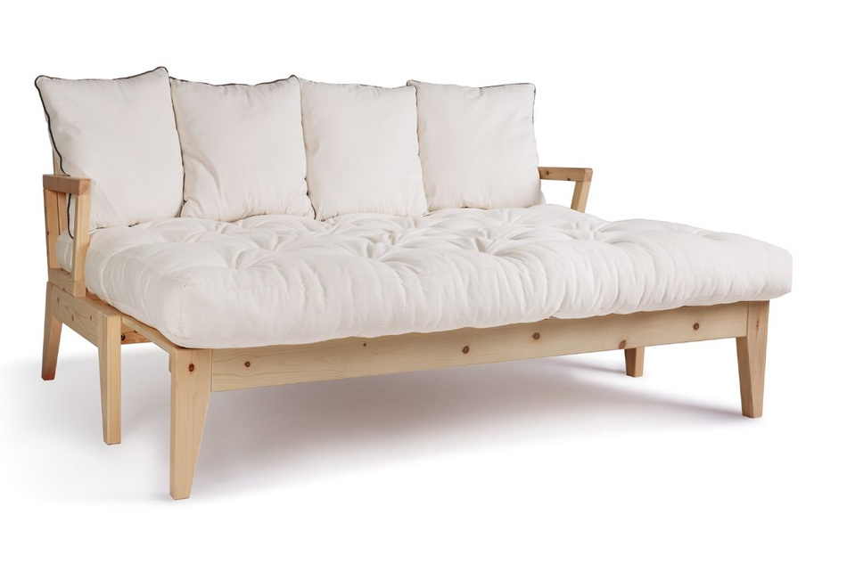 Sofa rozkładana 200 cm - Sakura - Pascall Futon Ecru