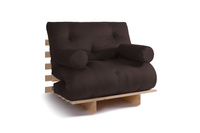 Sofa rozkładana 90x200 - Slim Basic Classic - Pascall Futon Brązowy