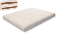 Materac 160x200 naturalny z lateksem i 2x kokosem - Futon Pascall Comfort Relax Hard Ecru
