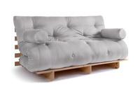 Sofa rozkładana 160x200 - Slim Exclusive Classic - Pascall Futon Gołębi Popiel