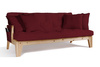 Sofa rozkładana 200 cm - Sakura - Pascall Futon Bordowy