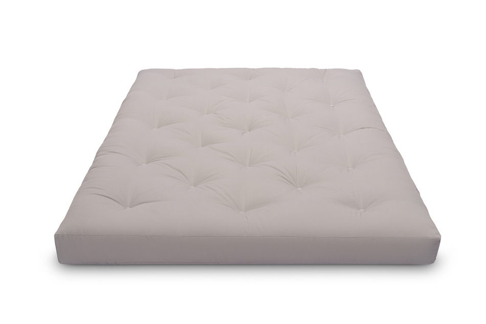 Materac 140x200 naturalny z lateksem - Futon Pascall Slim Duo Latex Szary