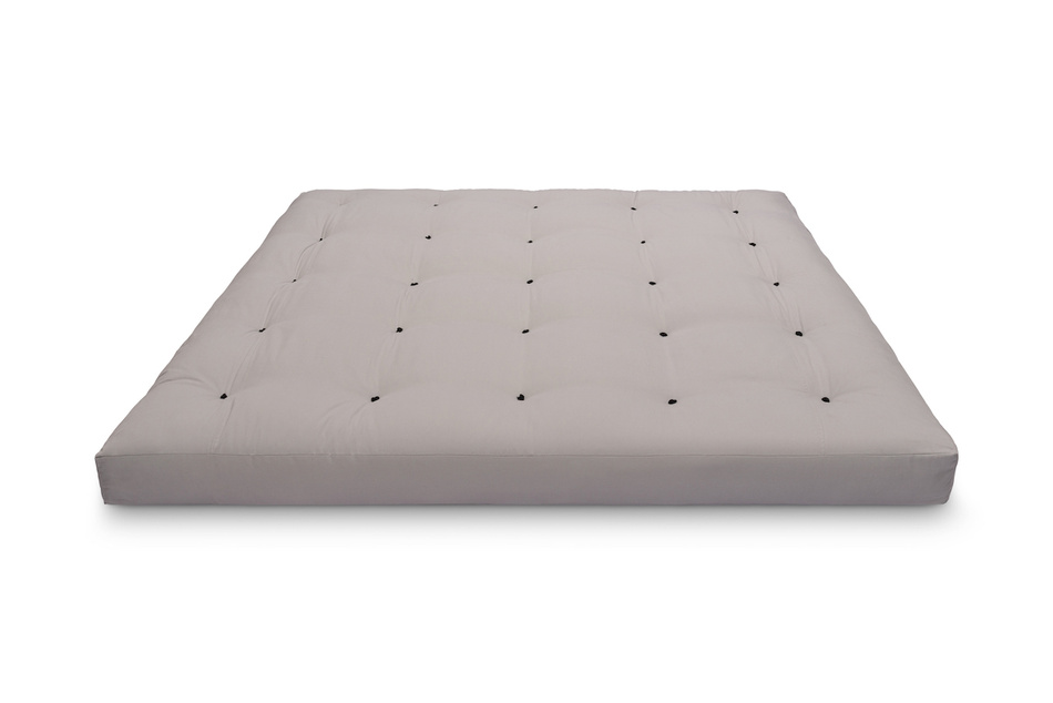 Materac 200x200 naturalny z wełną, kokosem i 2x lateks - Futon Pascall Comfort Wool Szary
