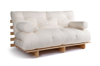 Sofa rozkładana 160x200 - Slim Comfort Classic - Pascall Futon Ecru