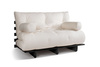 Sofa rozkładana 140x200 - Slim Comfort Black - Pascall Futon Ecru