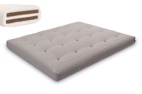 Futon Pascall Medium Duo Coco - Materac 180x200 Szary - naturalny z kokosem