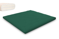 Materac 200x200 naturalny z lateksem - Futon Pascall Slim Duo Latex Butelkowa Zieleń