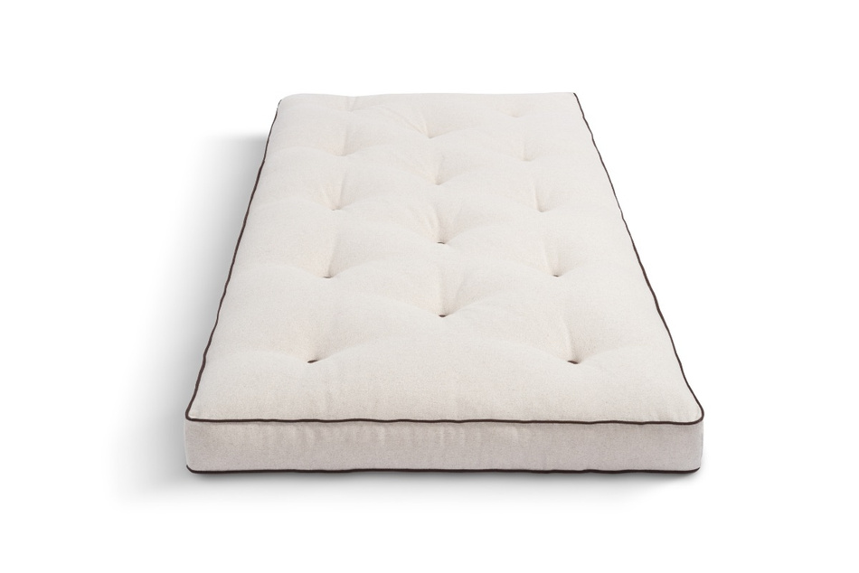 Materac 90x200 naturalny z lateksem - Futon Pascall Slim Duo Latex Kedro Len