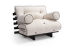 Sofa rozkładana 90x200 - Slim Exclusive Kedro Black  - Pascall Futon Len