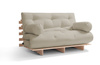 Sofa ogrodowa 120x200 rozkładana - Freedom Classic - Pascall Futon Gris