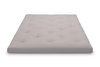 Materac 160x200 naturalny z lateksem - Futon Pascall Slim Duo Latex Szary
