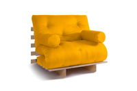 Sofa rozkładana 90x200 - Slim Exclusive Classic - Pascall Futon Miodowy