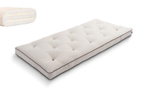Materac 90x200 naturalny z lateksem - Futon Pascall Slim Duo Latex Kedro Len