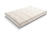 Materac 120x200 naturalny z lateksem i 2x kokosem - Futon Pascall Comfort Relax Hard Kedro Ecru