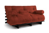 Sofa rozkładana 160x200 - Slim Comfort Black - Pascall Futon Ceglany