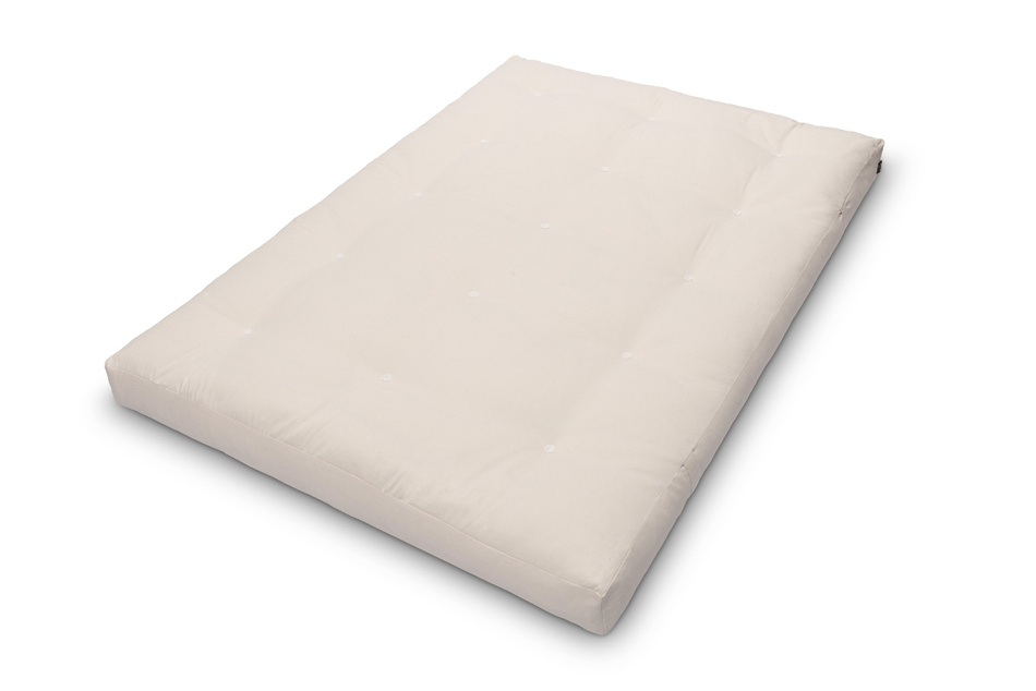 Materac 140x200 naturalny z lateksem - Futon Pascall Comfort Trio Latex Wool Ecru