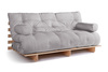 Sofa rozkładana 180x200 - Slim Exclusive Classic - Pascall Futon Gołębi Popiel