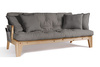 Sofa rozkładana 200 cm - Sakura - Pascall Futon Szary