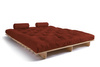 Sofa rozkładana 180x200 - Slim Basic Classic - Pascall Futon Ceglany