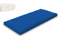 Materac 90x200 naturalny z lateksem - Futon Pascall Slim Latex Modrakowy