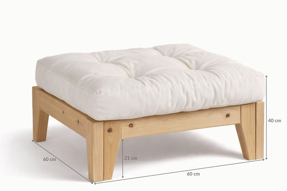 Podnóżek Sakura - Pascall Futon Czarny