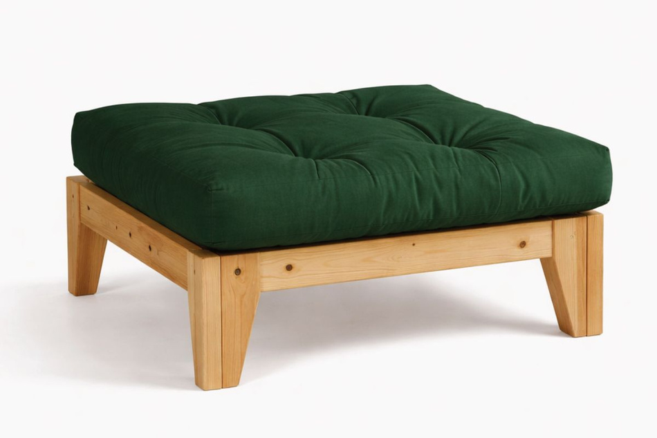 Podnóżek Sakura - Pascall Futon Butelkowa Zieleń