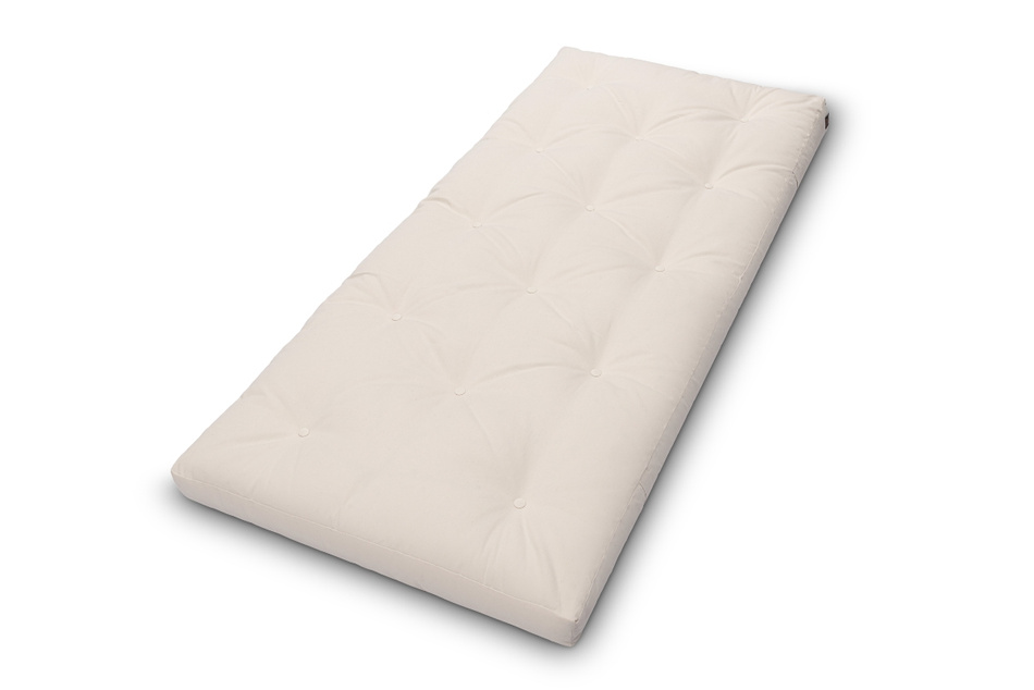 Materac 90x200 naturalny z lateksem - Futon Pascall Slim Latex Modrakowy
