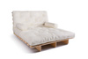 Sofa rozkładana 120x200 - Slim Exclusive Classic - Pascall Futon Ecru