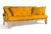 Sofa rozkładana 200 cm - Sakura - Pascall Futon Miodowy