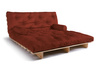 Sofa rozkładana 180x200 - Slim Basic Classic - Pascall Futon Ceglany