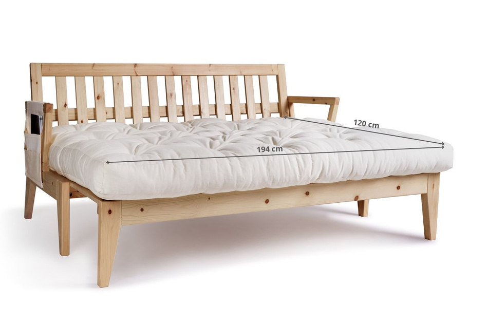 Sofa rozkładana 200 cm - Sakura - Pascall Futon Ecru