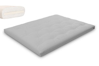 Materac 160x200 naturalny z lateksem - Futon Pascall Slim Latex Gołębi Popiel