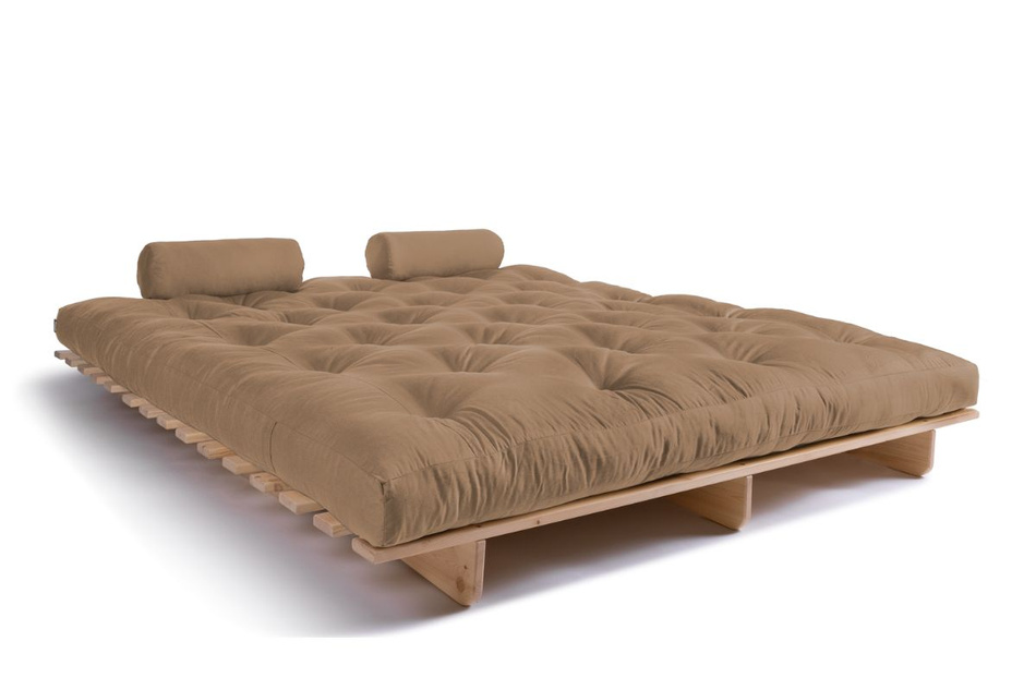 Sofa rozkładana 180x200 - Slim Basic Classic - Pascall Futon Beżowy