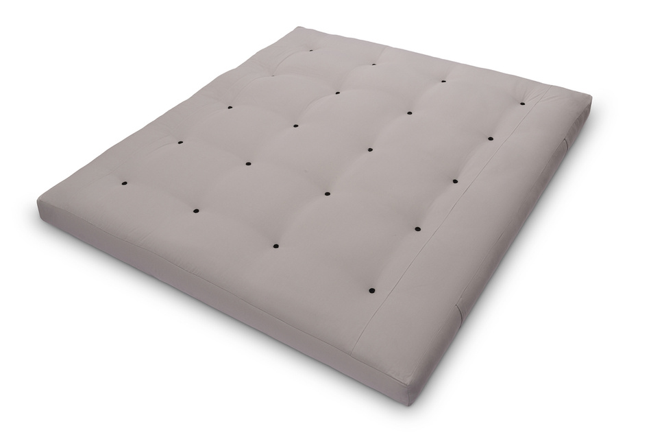 Materac 180x200 naturalny z wełną, lateksem i 2x kokosem - Futon Pascall Comfort Wool Hard Szary