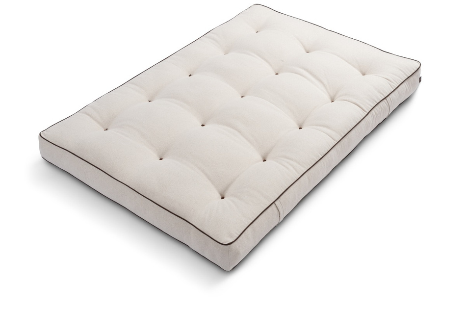 Materac 120x200 naturalny z lateksem - Futon Pascall Comfort Trio Latex Wool Kedro Len
