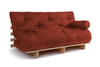 Sofa rozkładana 160x200 - Slim Exclusive Classic - Pascall Futon Ceglany
